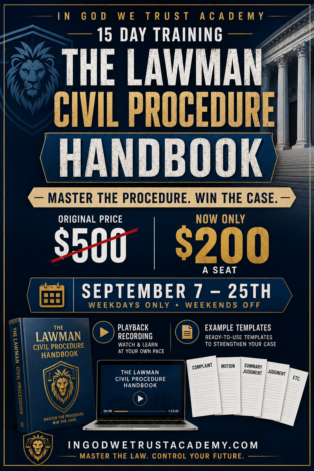 The Lawman: Civil Procedure 15 Day Training
