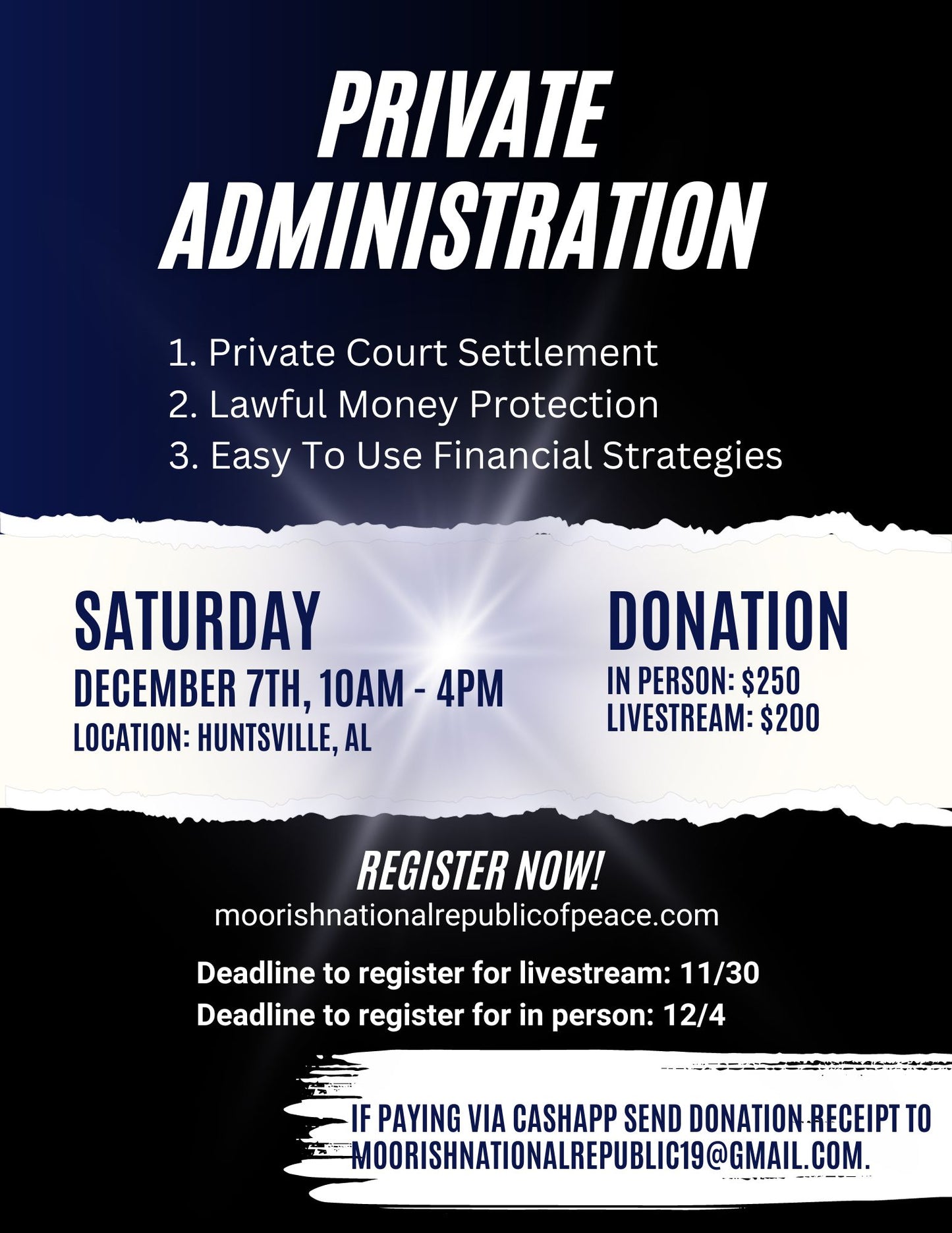 Private Administration Conference-Huntsville AL Replay and Templates