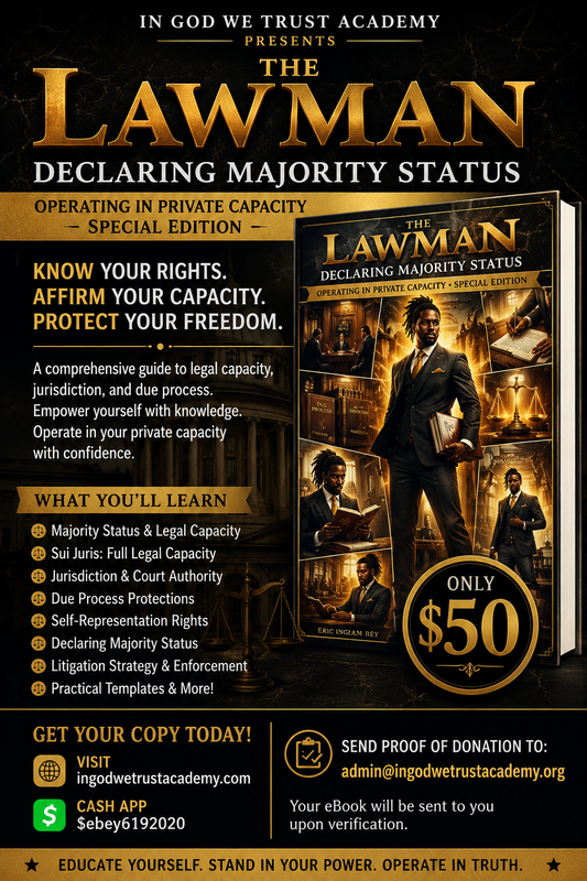 The Lawman Series: God's Law, My Salvation Declaring Majority Status Ebook (Please allow up to 72 hours for delivery of digital materials)