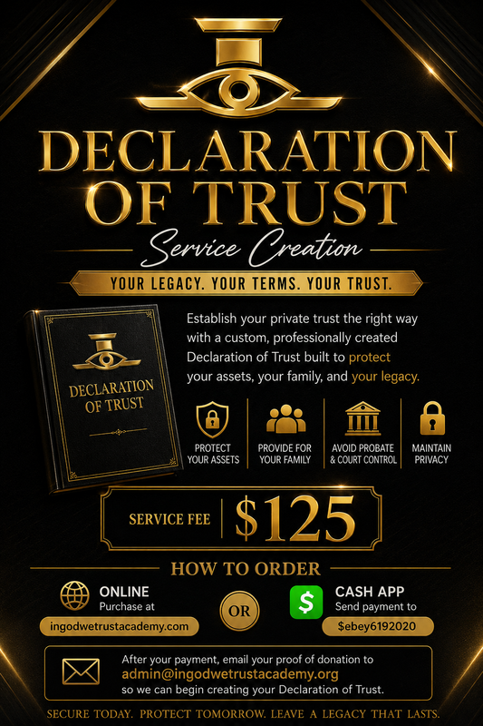 Declaration of Trust Service