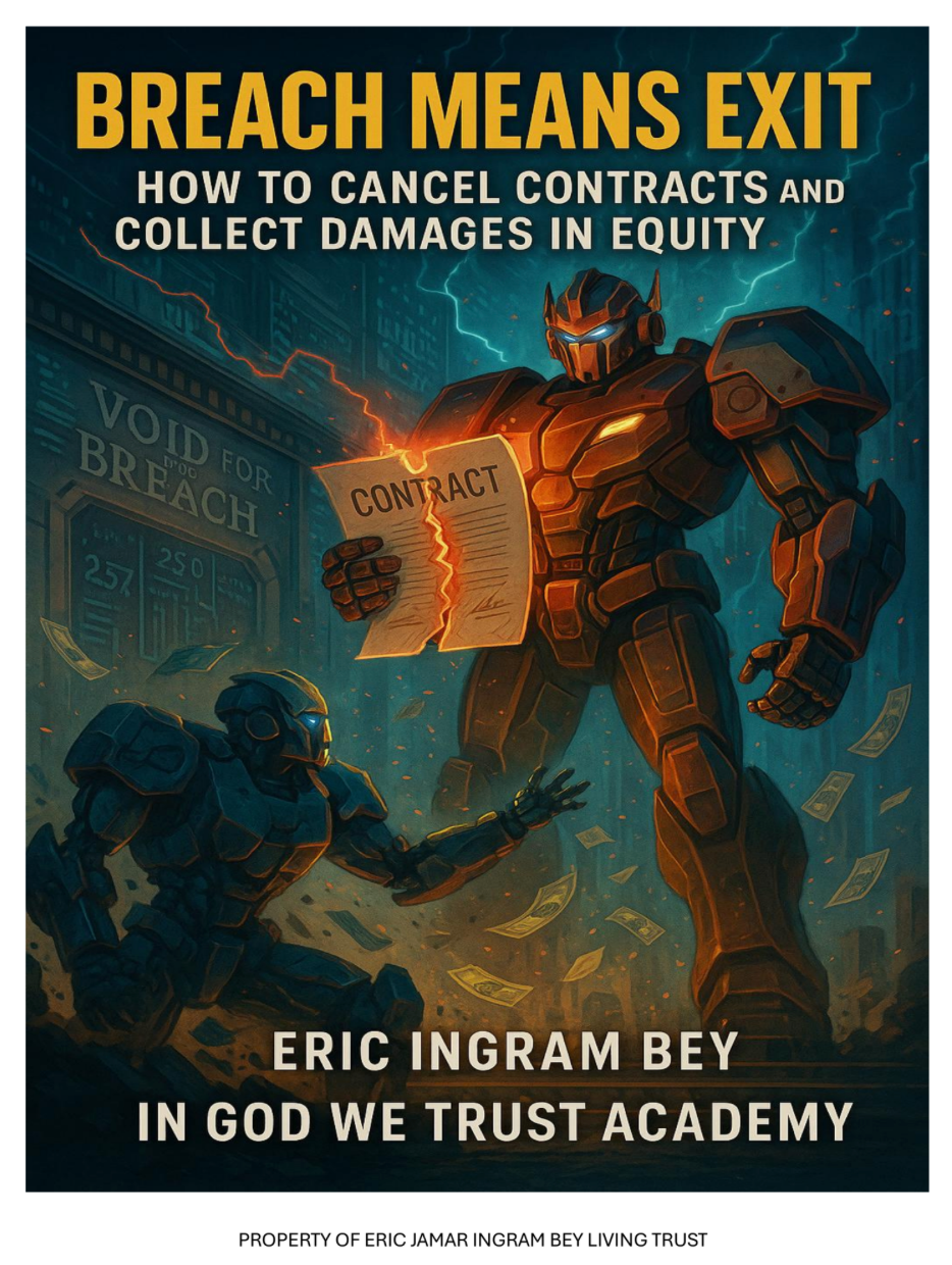 Breach Means Exit Ebook (Materials will be emailed within 72 hours)
