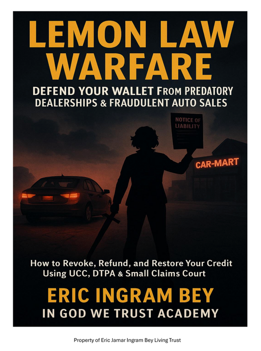 Lemon Law Warfare Ebook