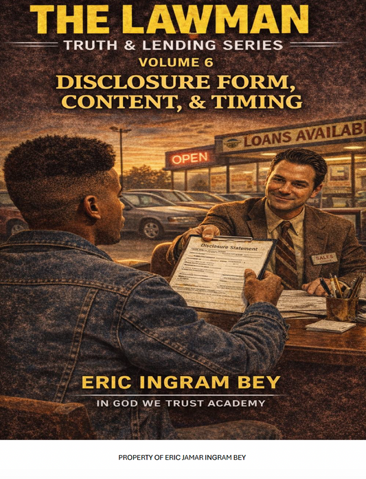 The Lawman Series: Disclosure Form, Content & Timing Ebook Volume 6