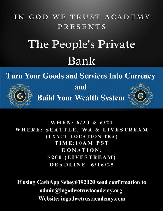 The People's Private Bank Conference-Seattle, WA (Replay and Templates)