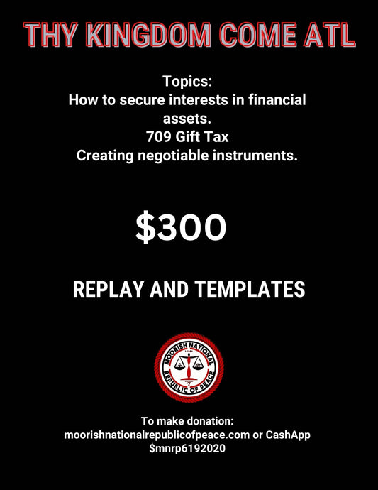 Thy Kingdom Come Conference-ATL Replay and Templates (Materials will be emailed within 72 hours)