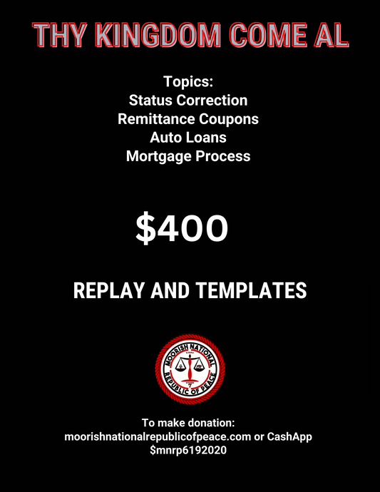 Thy Kingdom Come Conference- AL Replay and Templates (Materials will be emailed within 72 hours)